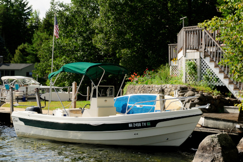 Boat on dock